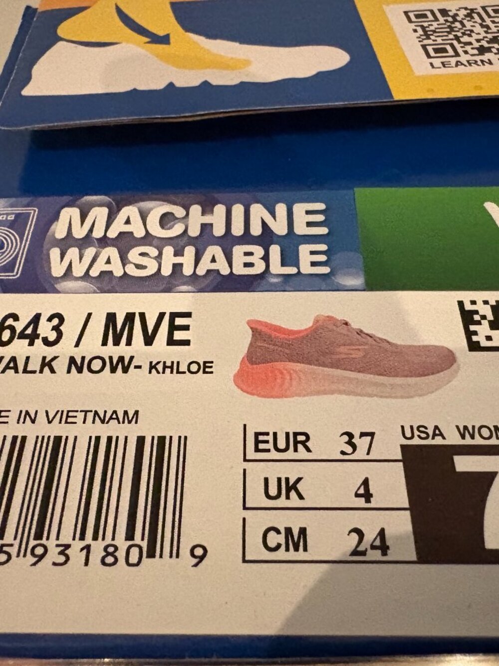 Skechers Go Walk Now Khloe Mauve/Coral Size 7 Medium NWT - Picture 6 of 7